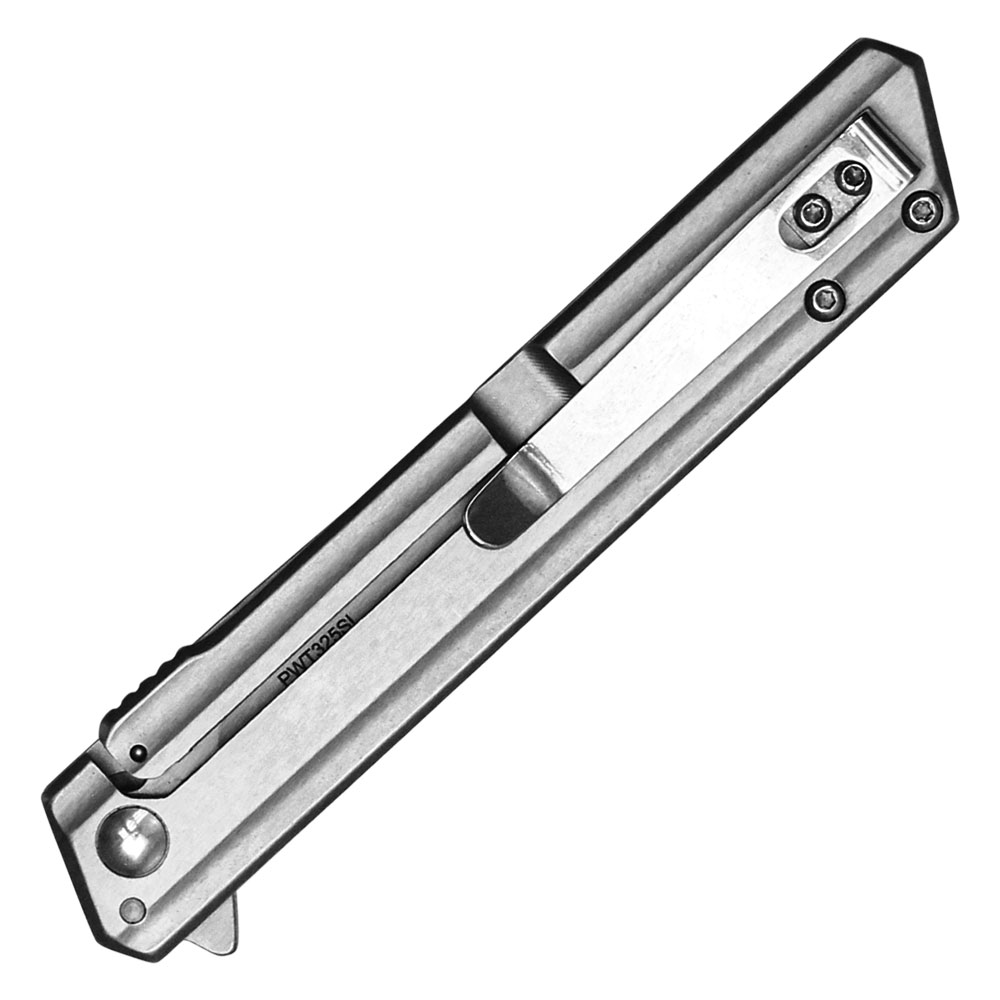 8.5" Assisted Open Pocket Knife Silver view 4
